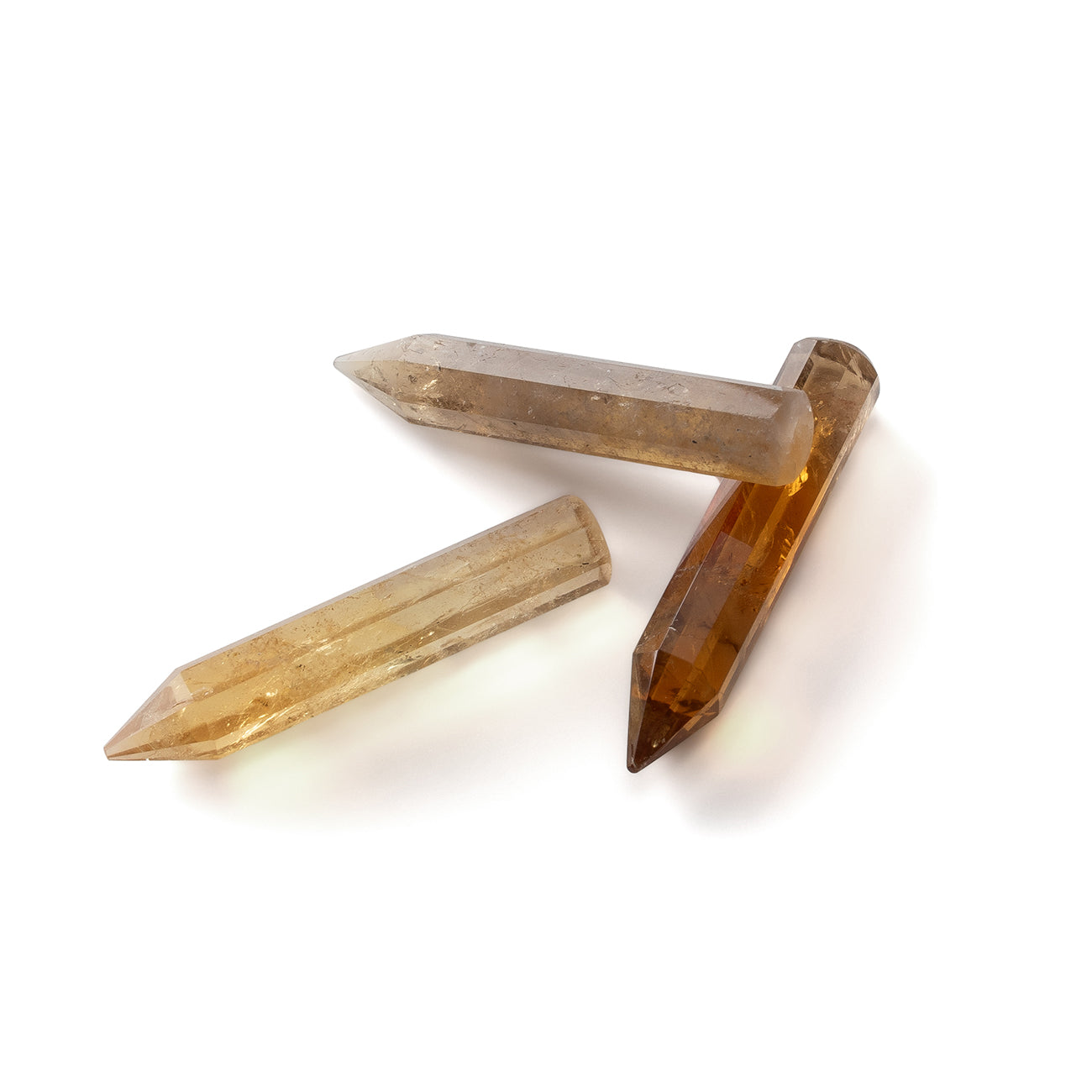 Zawieszka z cytrynem na mosiądzu pozłacanym – naturalny kamień ochronny, TERRA 44