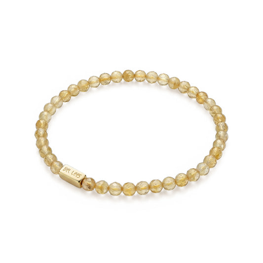 Bransoletka z Cytrynem i miejscem na charms – Srebro 925