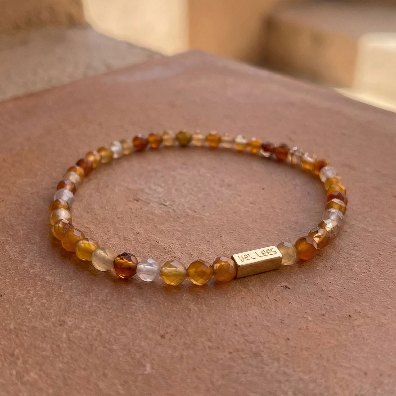 Bransoletka z Karneolem i miejscem na charms – Srebro 925