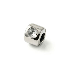 Charms z kryształem górskim Srebrny – Kamień oczyszczenia, energii i wzmacniania intencji - Srebro pr. 925